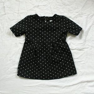 Old Navy Black Dress with White Polka dots